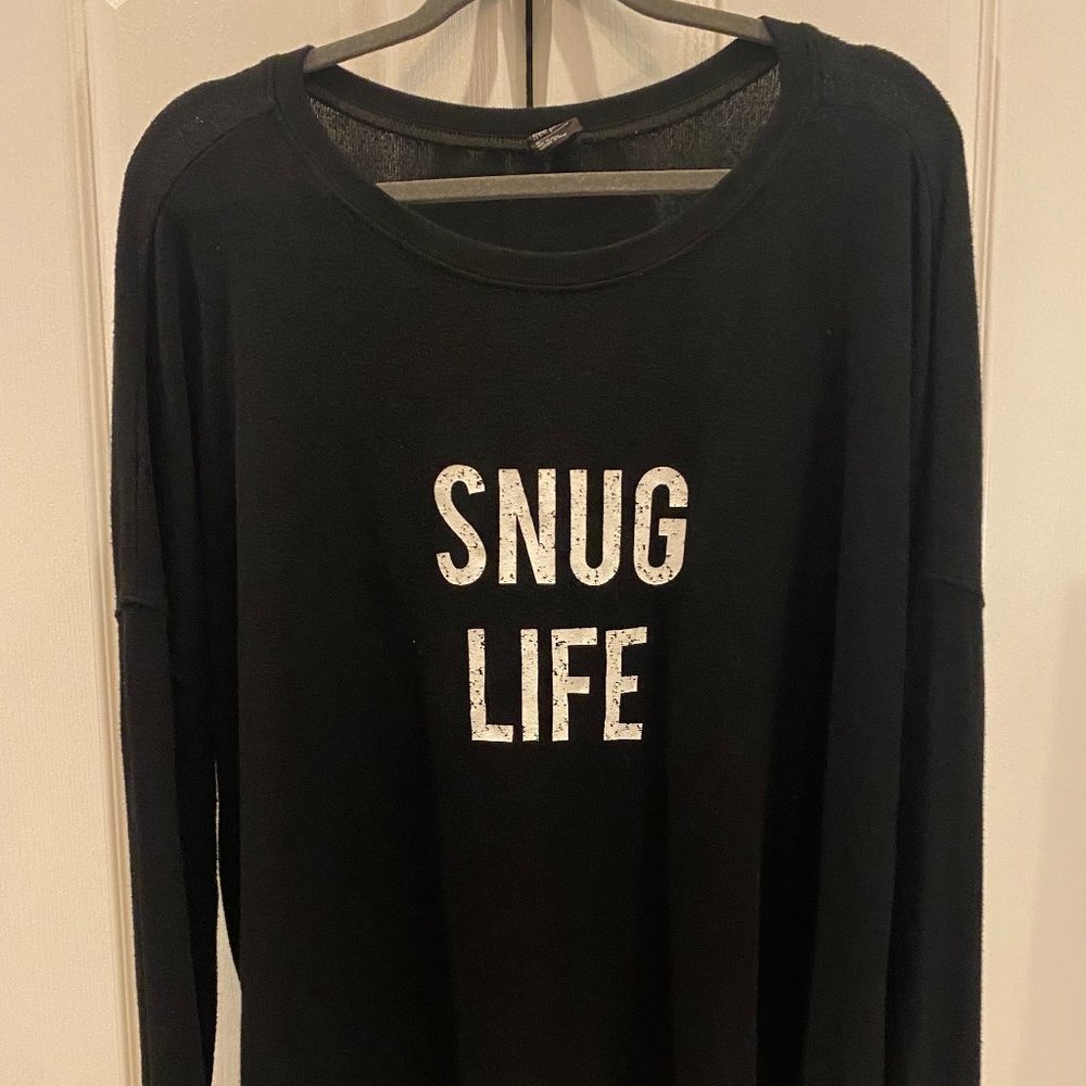 SNUG LIFE Black Slouchy Sweater
